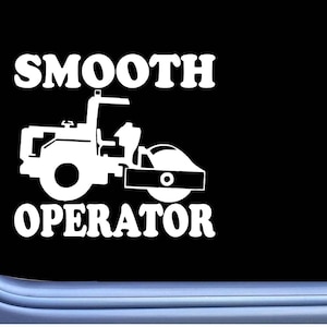 Compactor Sticker Smooth Operator OS 222 vinyl Decal Road Roller