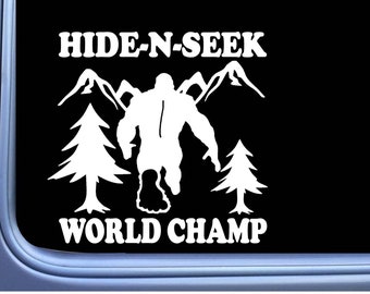 Bigfoot Sticker Hide n Seek OS 234 Decal sasquatch squatch
