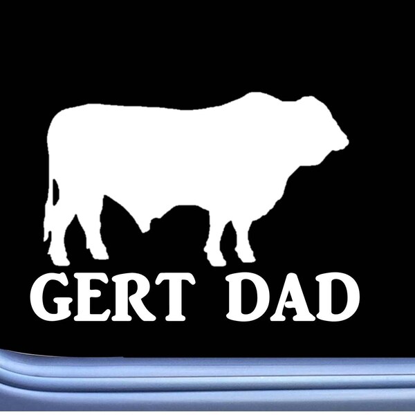 Santa Gertrudis Gert Dad Bull Decal Sticker OS 251 cattle cow