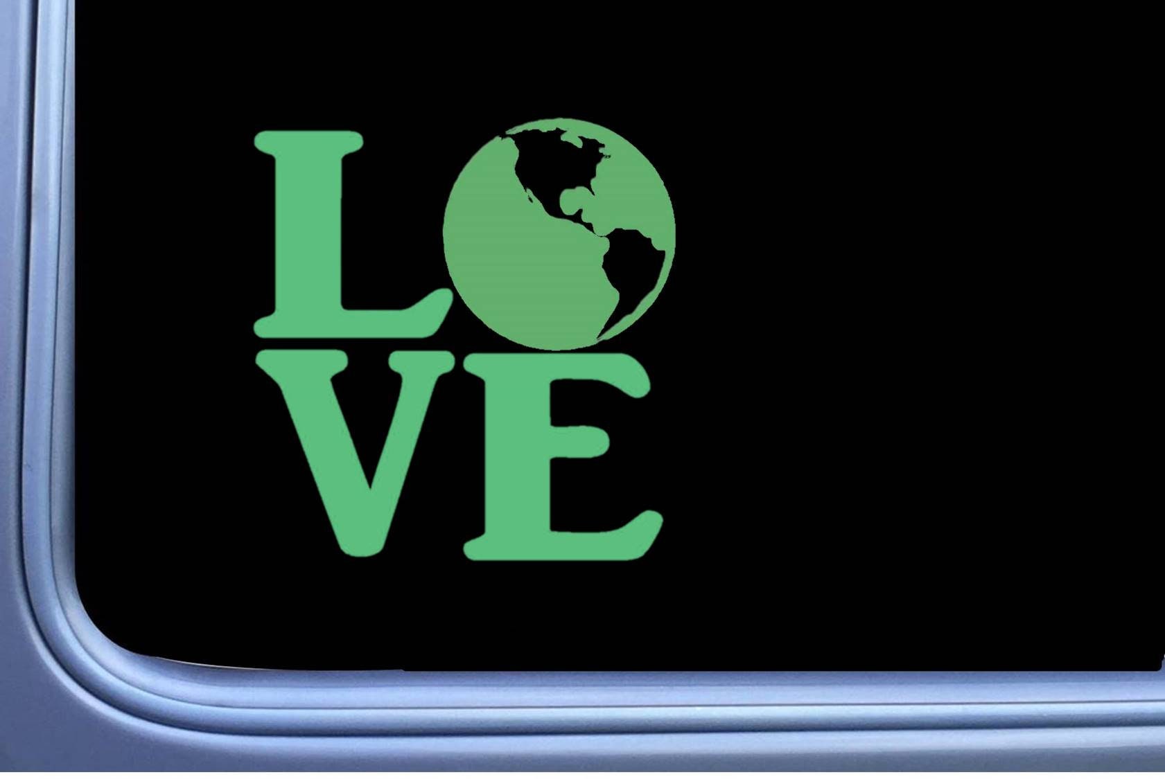 Earth Love Sticker OS 469 Vinyl Planet Decal Mother Earth Sticker - Etsy