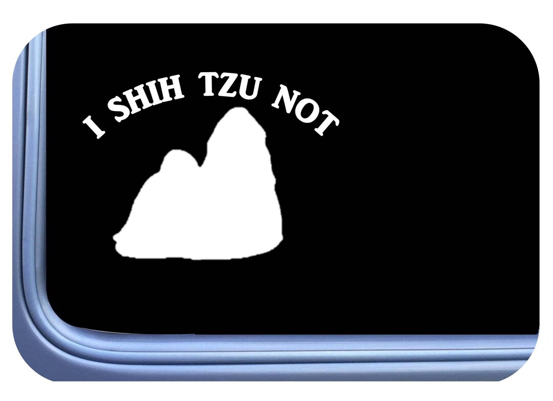 Sticker Note 696 Shih Tzu Sticker Not OS 696 Vinyl Decal Sticker - Etsy