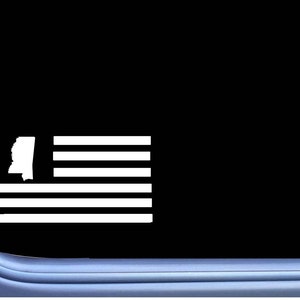 Mississippi American Flag M223  Sticker state Decal
