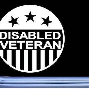 Disabled Veteran decal sticker OS 395