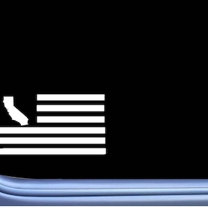 California American Flag M209  Sticker state Decal
