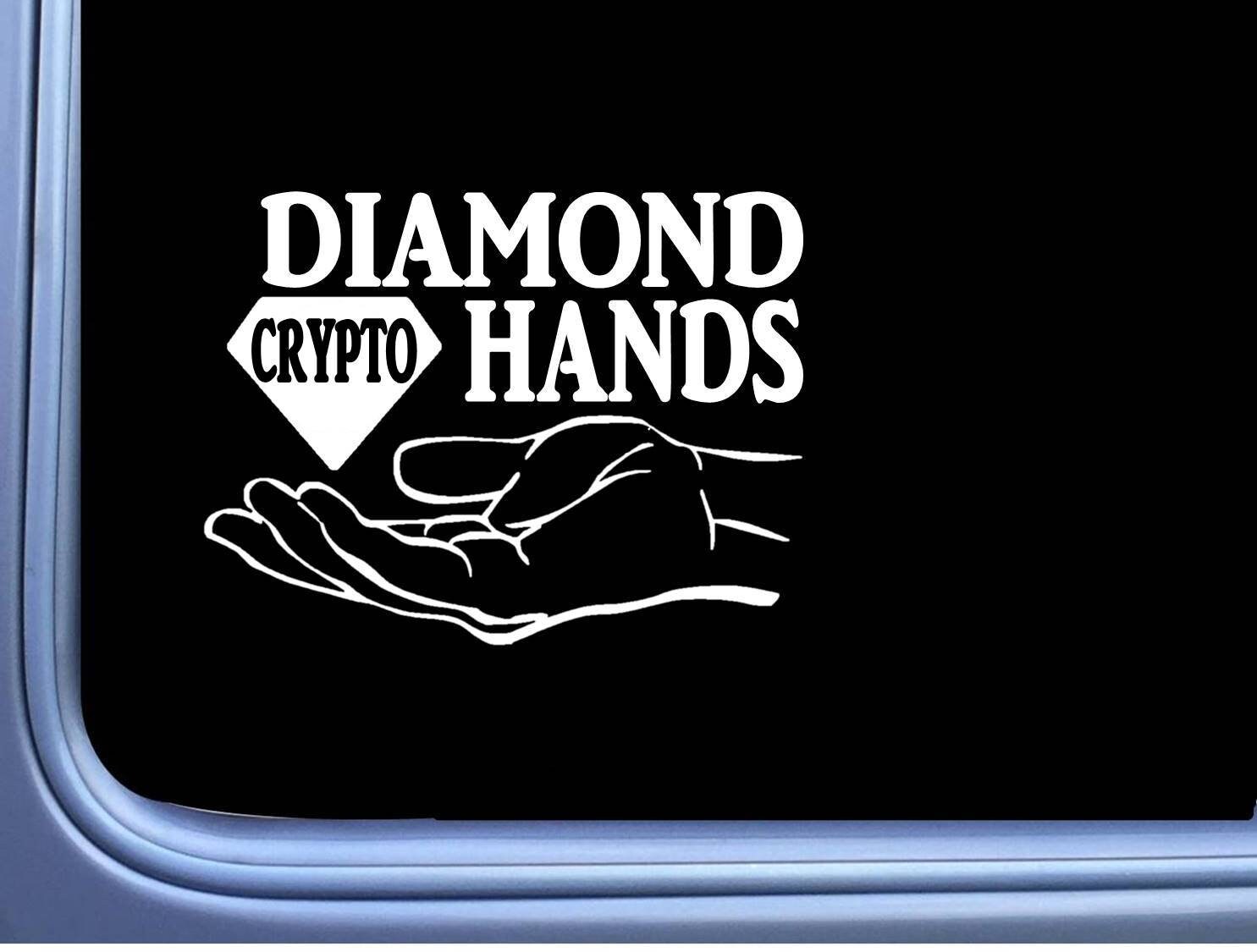 Diamond Hands Crypto 6 Inch Decal OS 138 Bitcoin Sticker Cryptocurrency -  Etsy