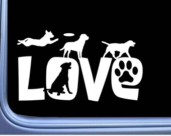 Labrador Love sticker OS 195 vinyl Decal Lab retriever