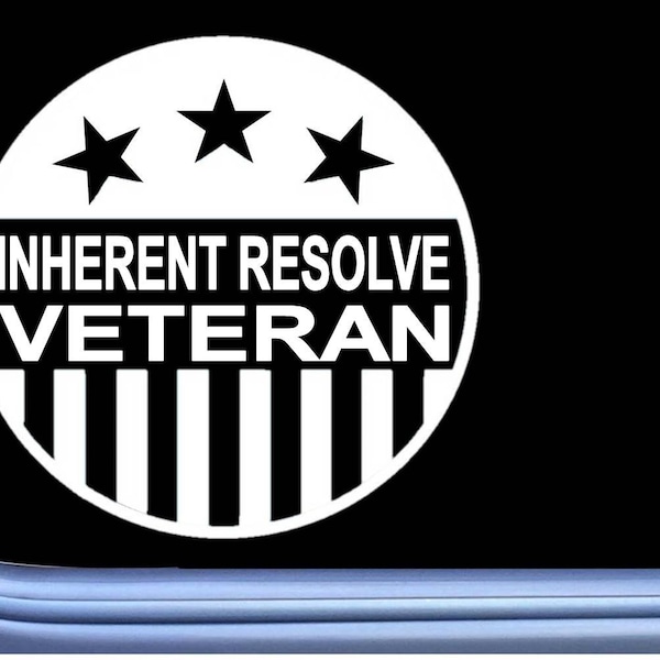 Operation Inherent Resolve Veteran decal sticker OS 401