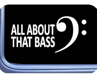 All about that Bass Sticker OS 714 vinyl decal bass guitar cleff