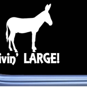 Mammoth Jackstock Livin large Donkey OS 427  decal mule sticker