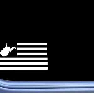 West Virginia American Flag M214  Sticker state Decal