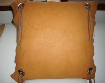 Western Style Deerskin 18" Pillow