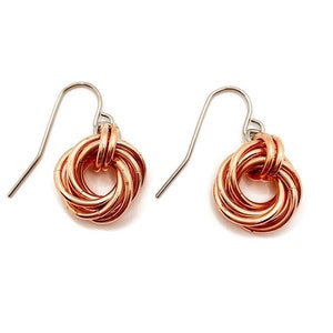 Copper earrings image 1