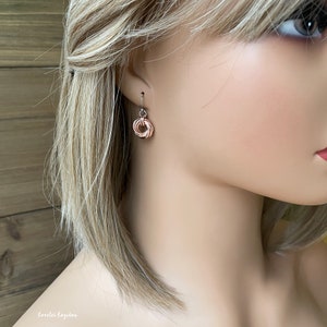 Copper earrings image 5