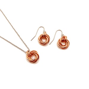 Copper earrings image 4