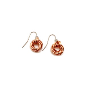 Copper earrings image 3