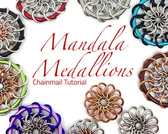 Mandala Tutorial/Pendant Tutorial/Chainmail Tutorial/Chainmaille Tutorial/Chainmail Weave Tutorial/DIY Chainmail/Instant Download