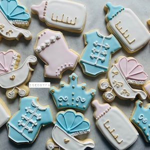 Gender Reveal Sugar Cookies: Baby Shower Favors