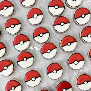 2 Dozen Mini Poke Balls Cookies