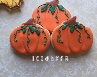 Pumpkin cookies| Sugar Cookies | Perfect for all of your fall needs.