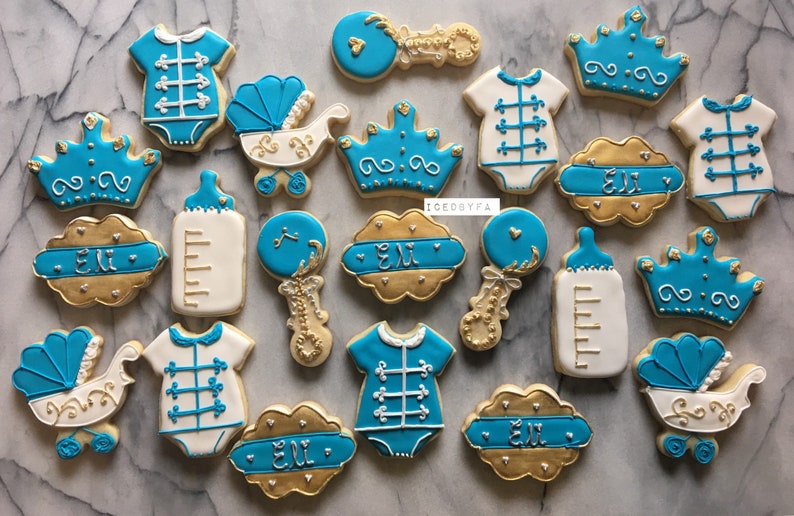 Prince Cookies Sugar Cookies For Birthday S And Baby Etsy