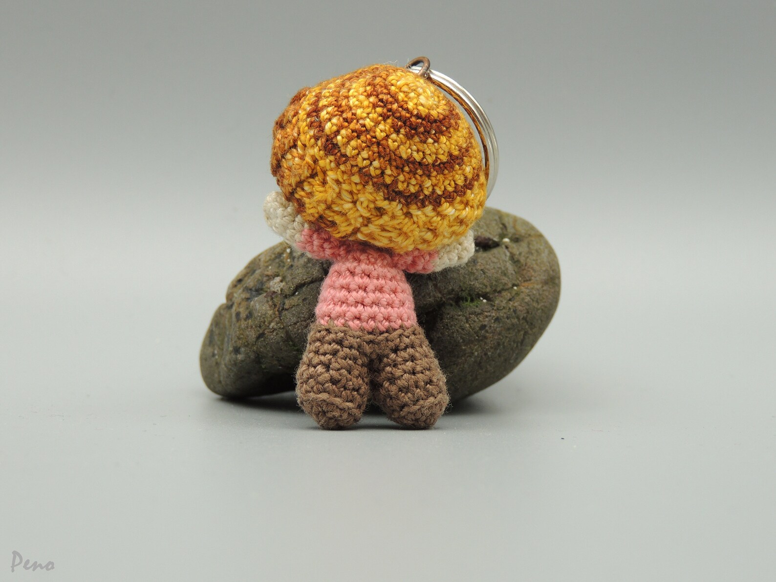 Crochet Doll Keychain Doll Keychain Little Keychain Cotton Etsy