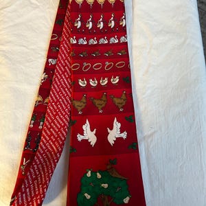 VTG.  Holiday Tales ‘12 Days of Christmas’ Necktie