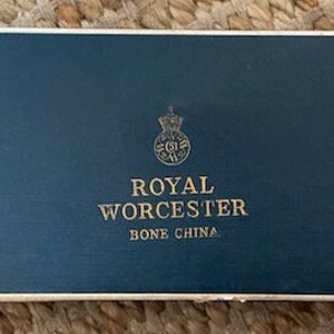 Vintage Royal Worcester Bone China 3 Pc Dresser Set