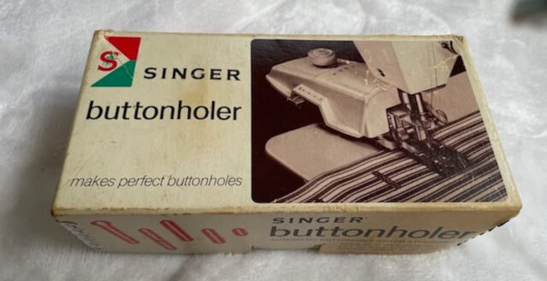 Vintage Singer Buttonholer Etsy