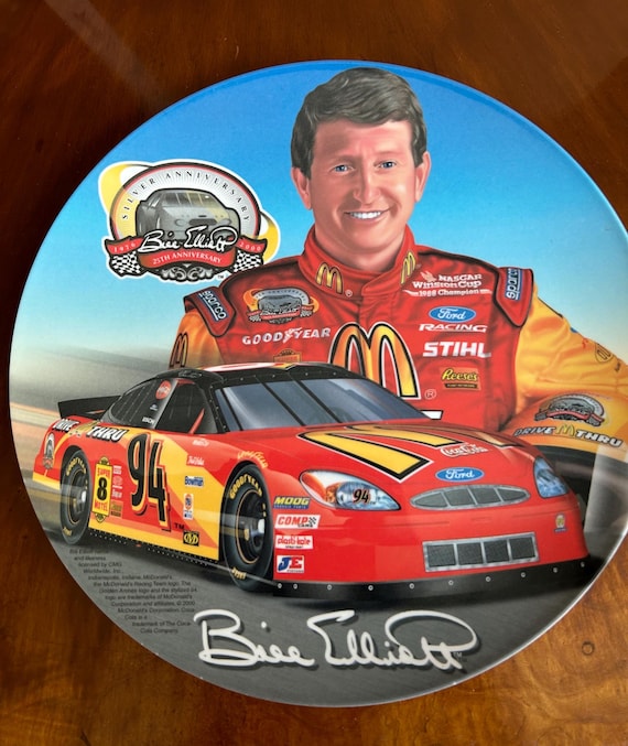 Mcdonald's Bill Elliott Plate - Etsy