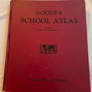 Vintage GOODE SCHUL ATLAS