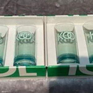 Vintage &quot;KOOL&quot; cigarettes Plastic Glasses set in box