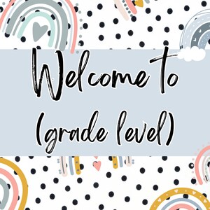 Terug-naar-schoolcommunicatiepakket voor ouders - Boho Rainbow