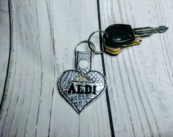 Aldi quarter keeper, Aldi quarter holder, Aldi keychain, Aldi keyfob, Aldi heart keychain