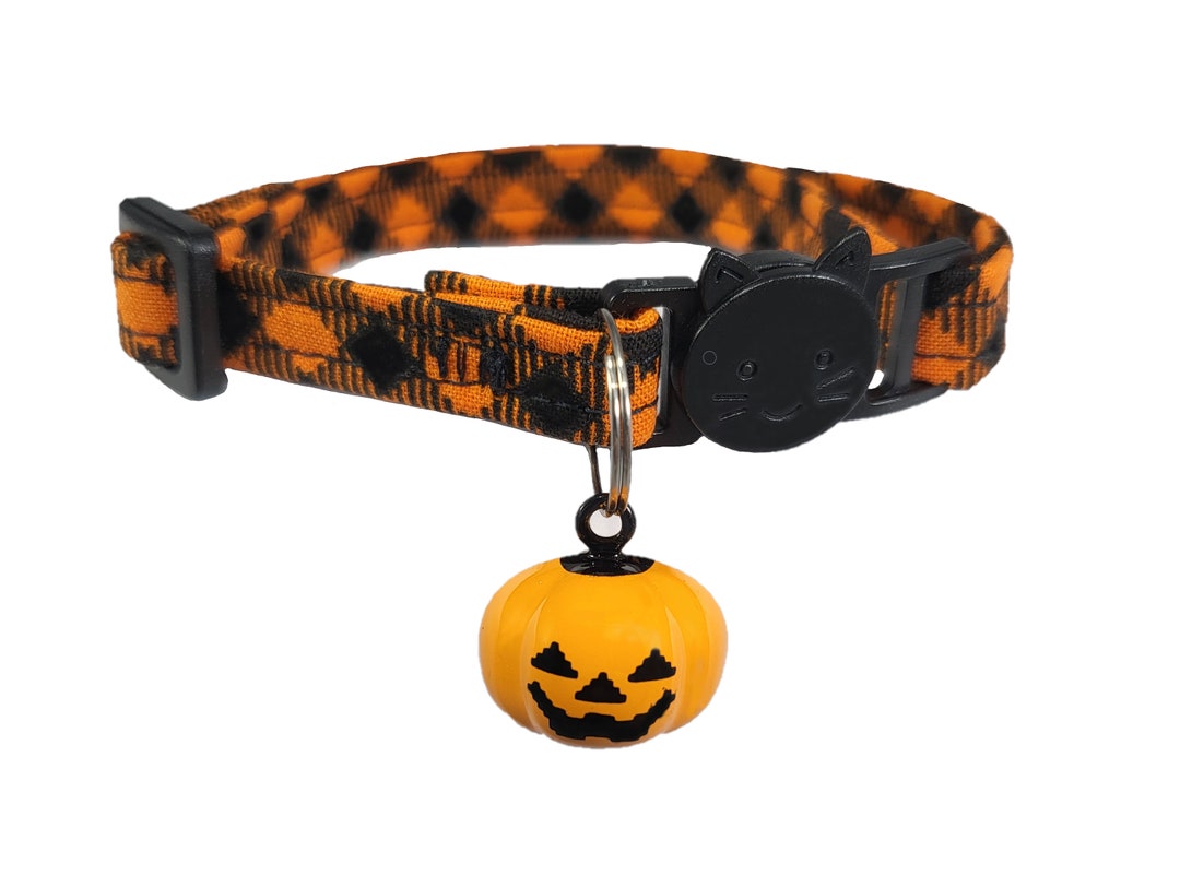 Halloween Cat Collar Breakaway With Jacko'lantern Etsy