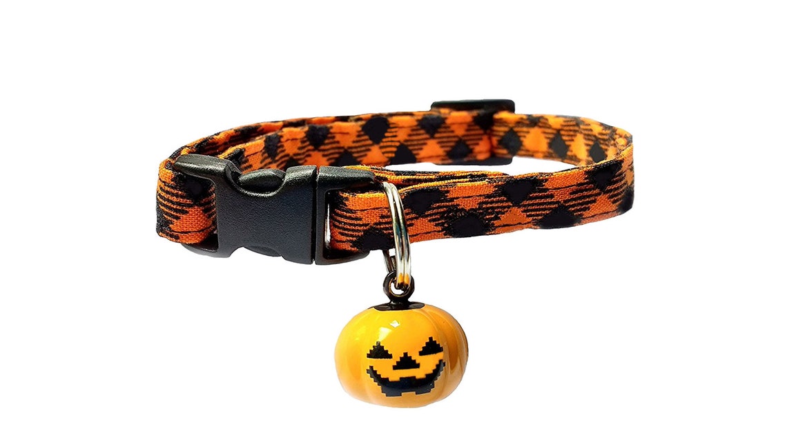 Halloween Cat Collar Breakaway With Jacko'lantern Etsy