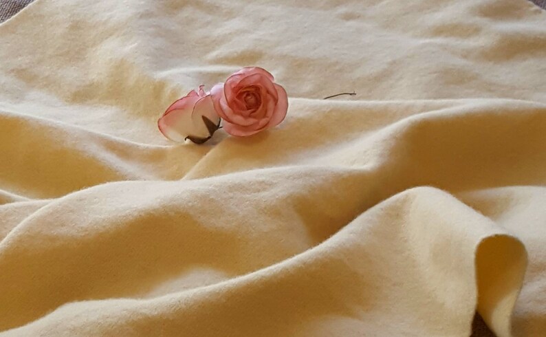 Butter 100/% USA milled wool fabric