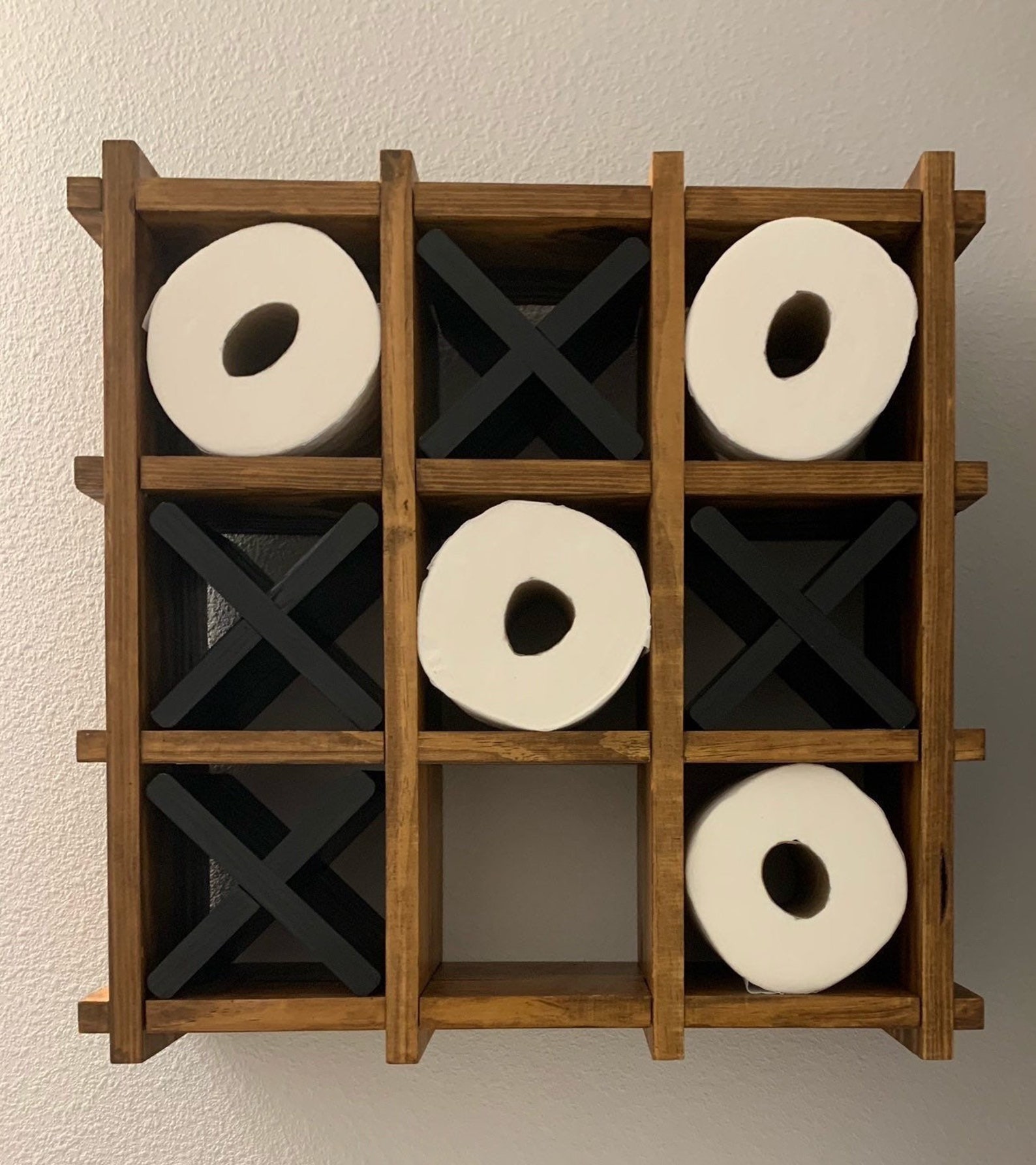 Tic Tac Toe Toilet Paper Holder Etsy