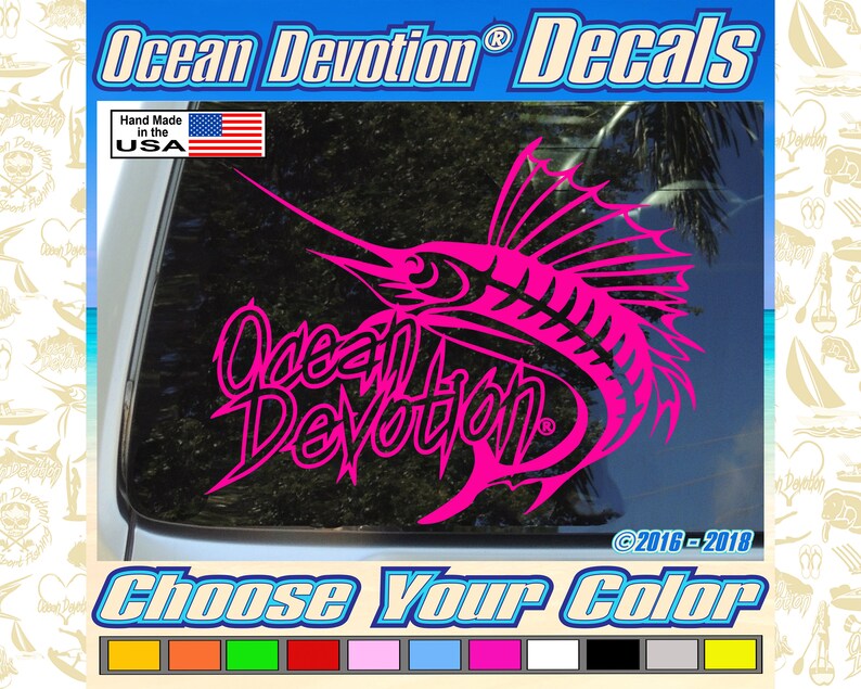 Car Window Beach Surf Salt Life Flip Flop Ocean Devotion Vinyl Decal