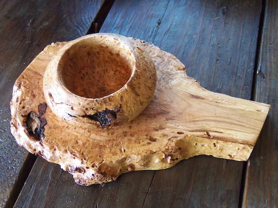 jewelry or trinket burl bowl