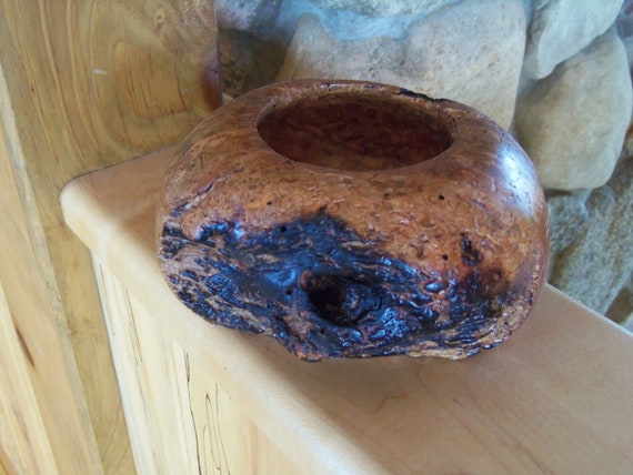 jewelry or trinket burl bowl