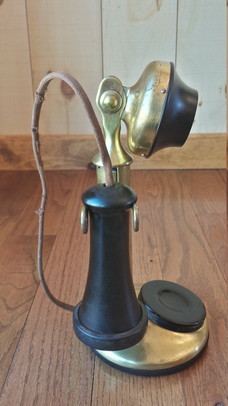 Authentic Candlestick Phone Old Lamp Conversions From the Etsy