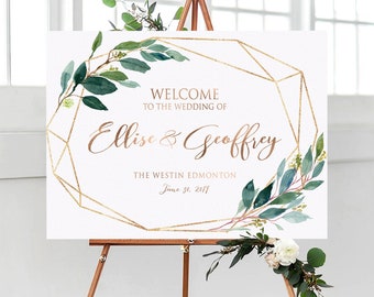 Greenery wedding sign, Greenery Wedding Welcome Sign, Wedding welcome Sign, Greenery Engagement sign, Engagement Signs, Greenery wedding