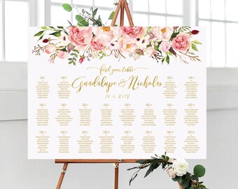 Wedding Seating Chart, Seating chart wedding, Wedding seating chart alphabetical, Seating Chart Poster, Wedding Welcome sign, Seating chart