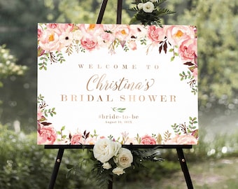 Bridal Shower decoration, Bridal Shower Welcome Sign, Bridal Shower sign, PRINTABLE Welcome sign, Baby shower sign, Boho bridal shower, sign