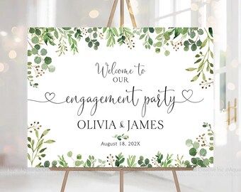 Engagement decorations, Engagement welcome sign, Engagement signs, Welcome engagement party sign, engagement party sign, engagement invite