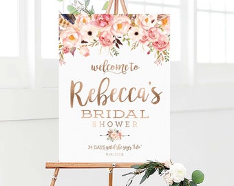 Bridal Shower sign, Bridal shower welcome sign, Bridal Shower Welcome Sign, Bridal Shower decoration, Bridal Shower Poster, Shower Signs