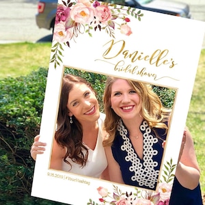 Bridal Shower Photo Prop, Wedding photo props, bridal shower photo booth frame, Bridal Shower sign, selfie frame prop, photo booth props