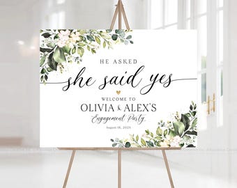 Engagement welcome sign, Engagement party sign, Engagement Decor, Engagement party decorations, Engagement Sign, Engagement party Invitation