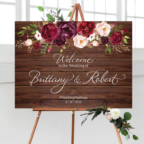 Wedding welcome Sign, Wood Wedding Sign, Rustic Wedding Sign, Welcome Wedding Sign, Wedding decoration, Welcome sign Wedding, Welcome signs