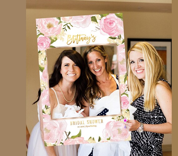 Bridal Shower Photo Prop Wedding Photo Props Bridal Shower Photo Booth Frame Bridal Shower Sign Selfie Frame Prop Photo Booth Props Etsy UK